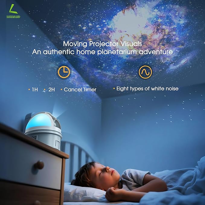 L LOHAS LED Galaxy Projector Night Light, 12 in 1 Star Projector Night Light - Image 4