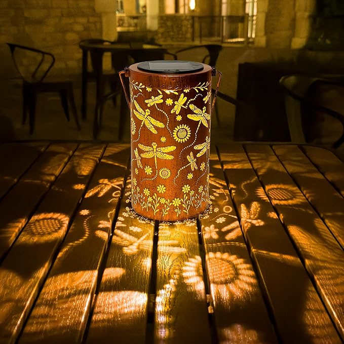 Dragonfly Flower Solar Lanterns Outdoor Waterproof, Birthday Gifts - Image 3