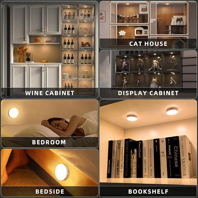 Puck Lights with Remote Control, Under Cabinet Lighting with Magnetic and - Image 7