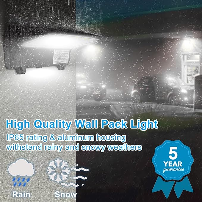 OSTEK 120W/100W/80W/60W Power Selectable LED Wall Pack Light - Image 3