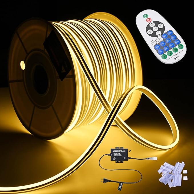 DELight 150FT Warm White Neon Rope Lights by DELight