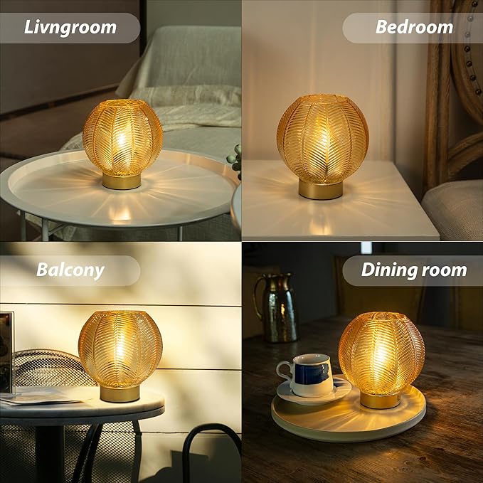 Battery Operated Lamp with Timer, Table Lamp Small Cordless Lamp Battery Powered - Image 7