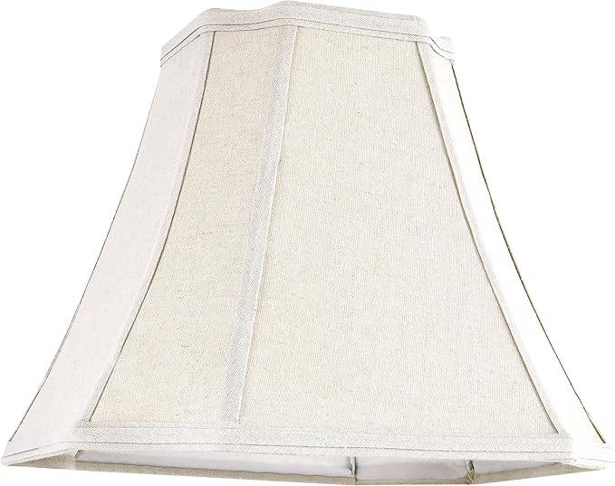 GOSO 1 Pc Square Cut Corner Medium Lampshade 13.2", 6.5x13.2x10.6" Spider - Image 2