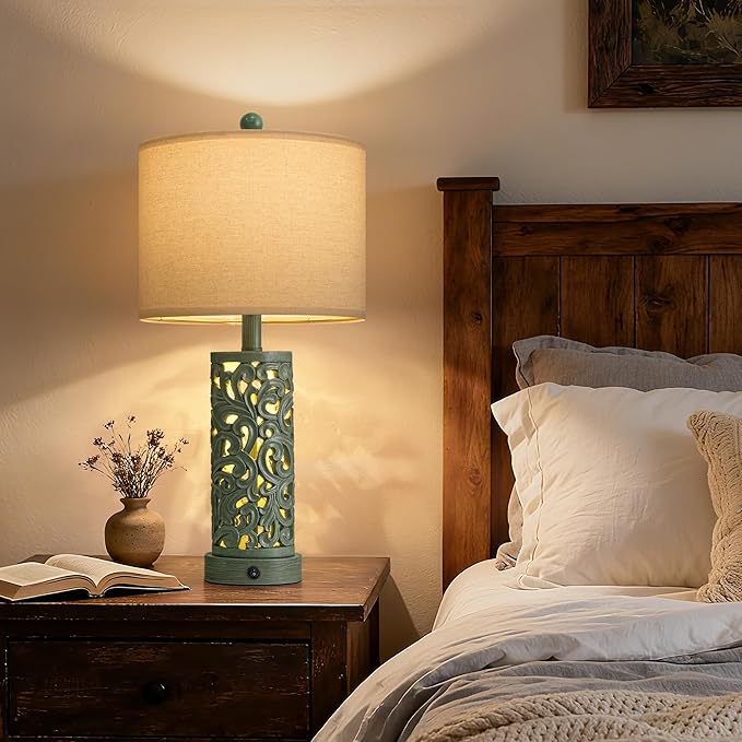 OYEARS 22'' Table Lamp Set of 2 - Image 2