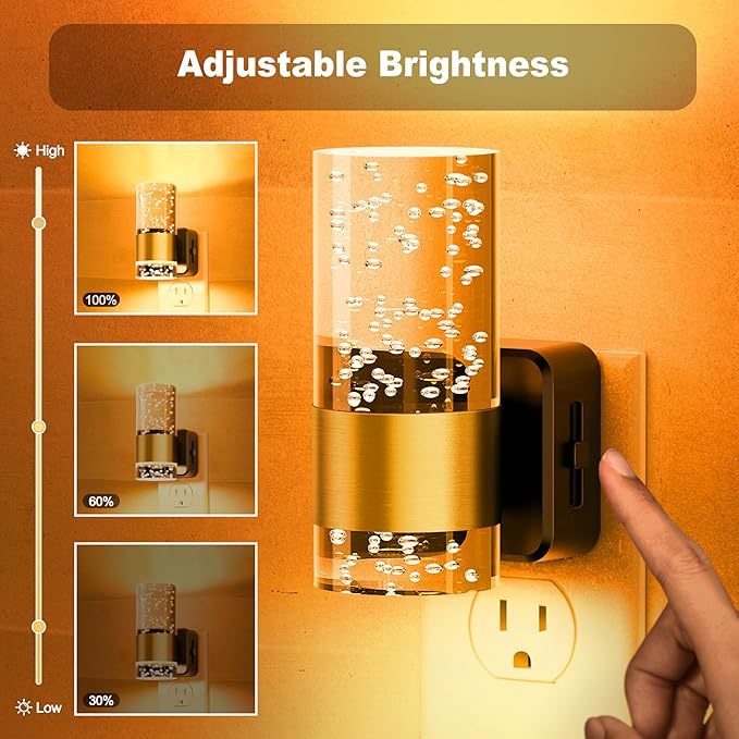 JandCase Night Light, Automatic Night Lights Plug into Wall, Dimmable LED Night - Image 2
