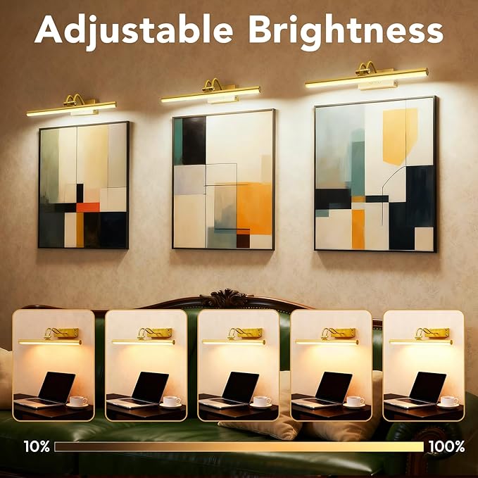 Picture Light, Picture Lights for Wall Cordless, Battery Wall Lights for - Image 4