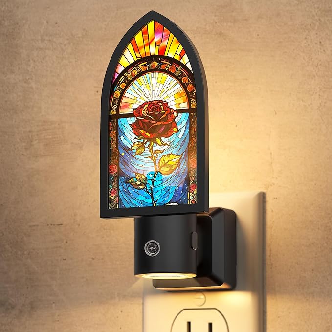 Briignite Night Lights Plug into Wall, Gothic Night Light Vintage Style by WelcometoBriigniteenjoyyourshopping
