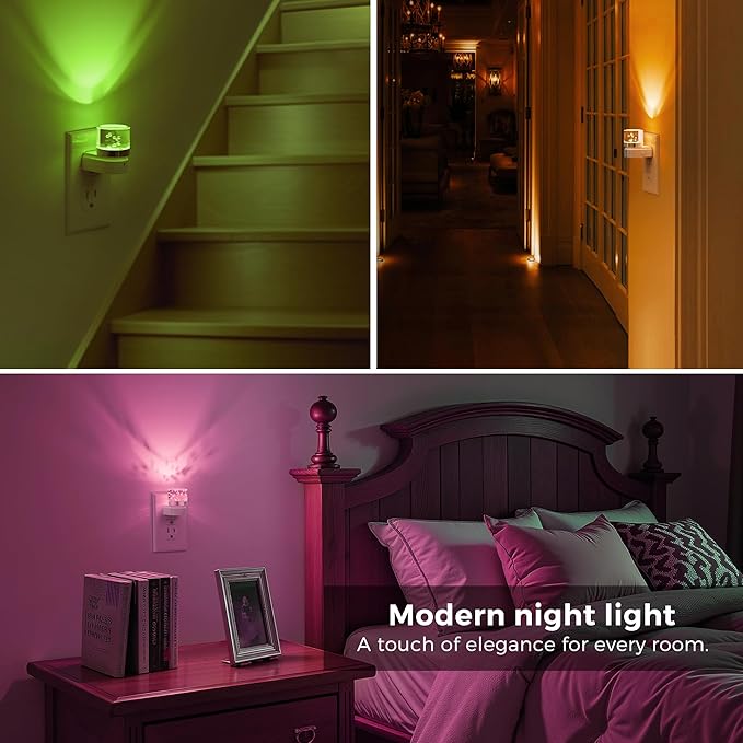 L LOHAS LED Night Light, Night Lights Plug into Wall, Color Changing Nightlight - Image 5