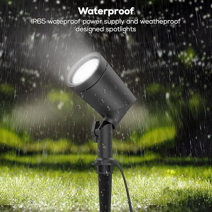 ZYAN Smart RGB Color Changing Outdoor Landscape Spot Lights, APP Control and - Image 8