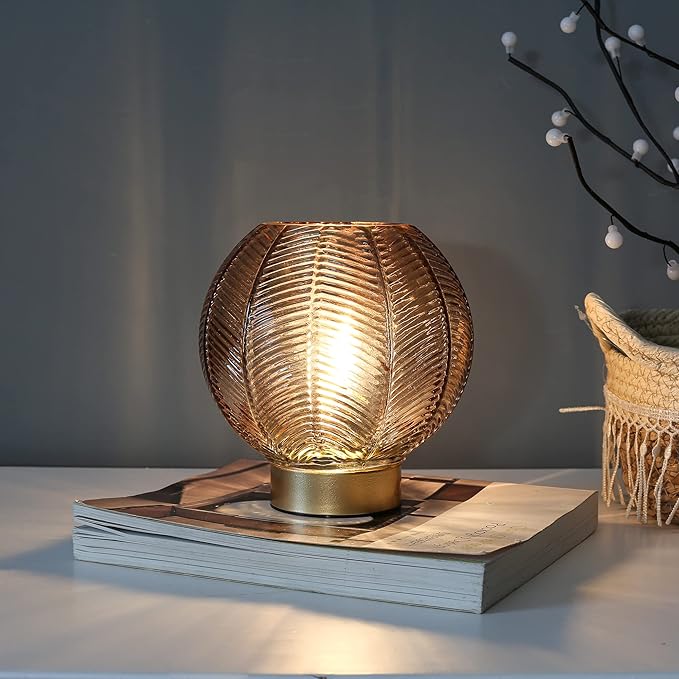 Battery Operated Lamp with Timer, Cordless Table Lamps with Bulb, Battery - Image 4