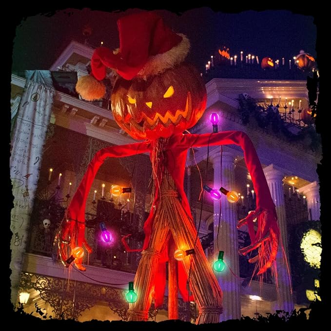LED Outdoor String Lights 25Ft Orange Purple and Green Halloween Lights Outdoor - Image 7