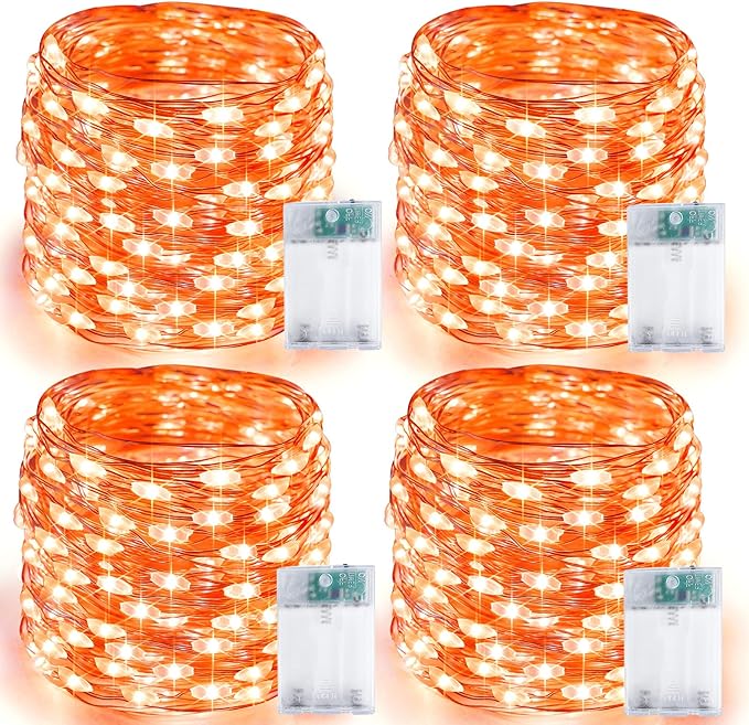 4 Pack 20FT 60LED Halloween Battery Operated Fairy Lights - Image 9