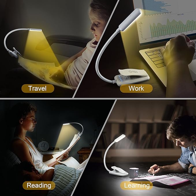 Gritin 9 LED Rechargeable Book Light - Image 7