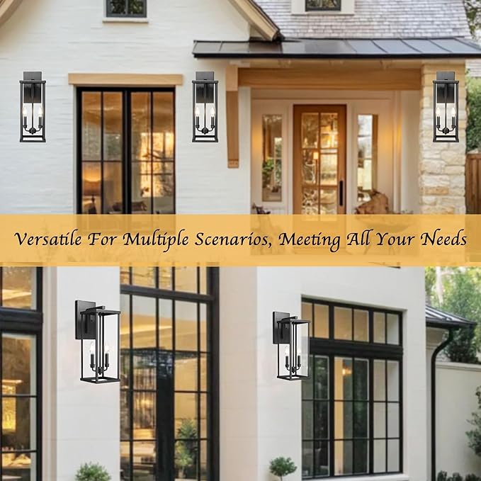 Bestshared Outdoor Wall Sconce Lights, 20 Inch Tall Exterior Wall Lighting - Image 6