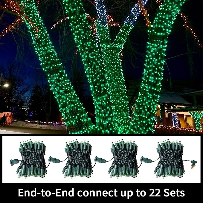 LAMPHOME 100 Count St. Patrick's Day Mini String Lights - Image 4