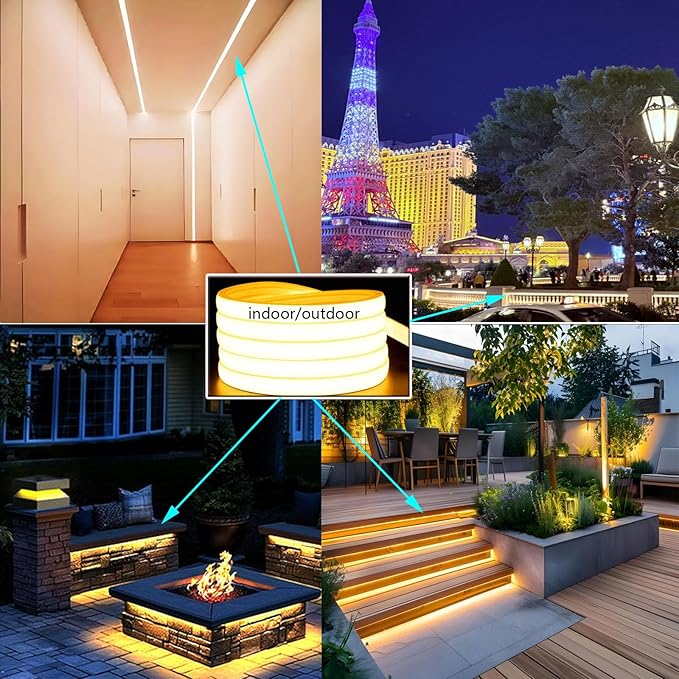 Silicone Soft LED Strip, LED Landscape Lighting, 12V Low Voltage Step Light - Image 5