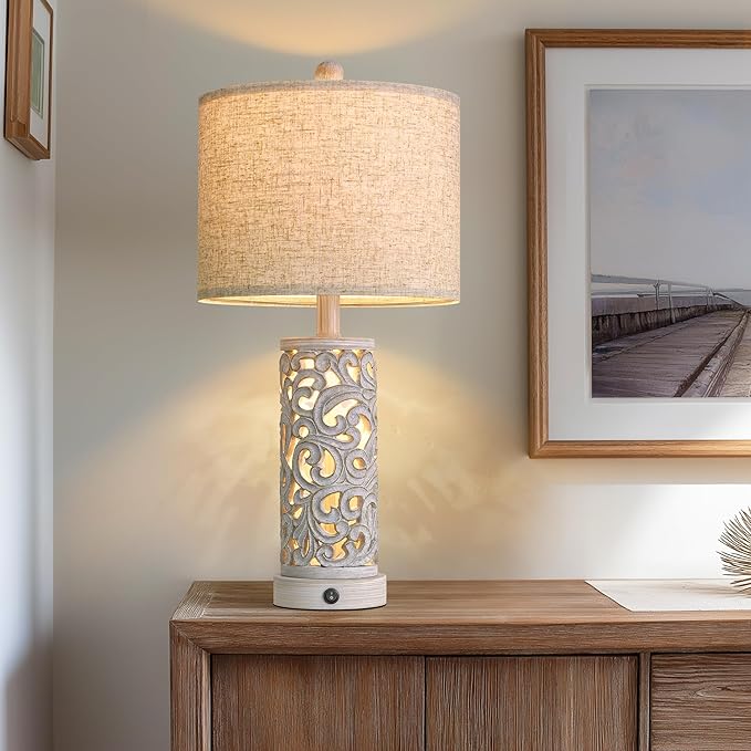 OYEARS Bedside Table Lamps Set of 2 - Image 6
