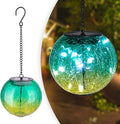 Hanging Solar Lights Outdoor Solar Lanterns Outdoor Decorative Cracked Glass by WonderSolar