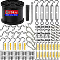 164FT Outdoor String Light Hanging Kit by BRISBONN