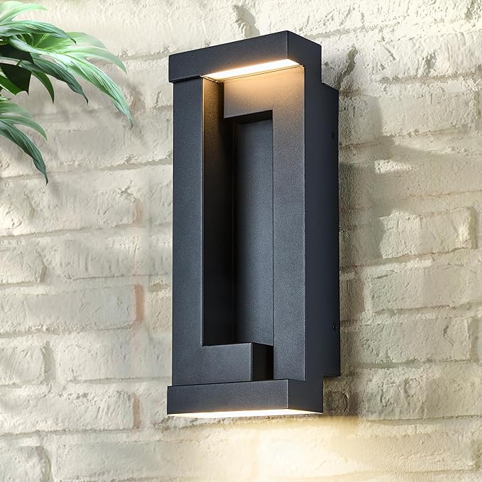 Modern Outdoor Art Wall Lights, IP65 & Anti-Rust, 2200 Lumens Triac Dimmable by TarentlightOutdoorLighting
