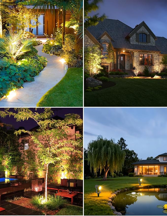 ZYAN Solar Landscape Spot Lights Outdoor 24ft Cable 6W Monocrystalline Panel & - Image 6