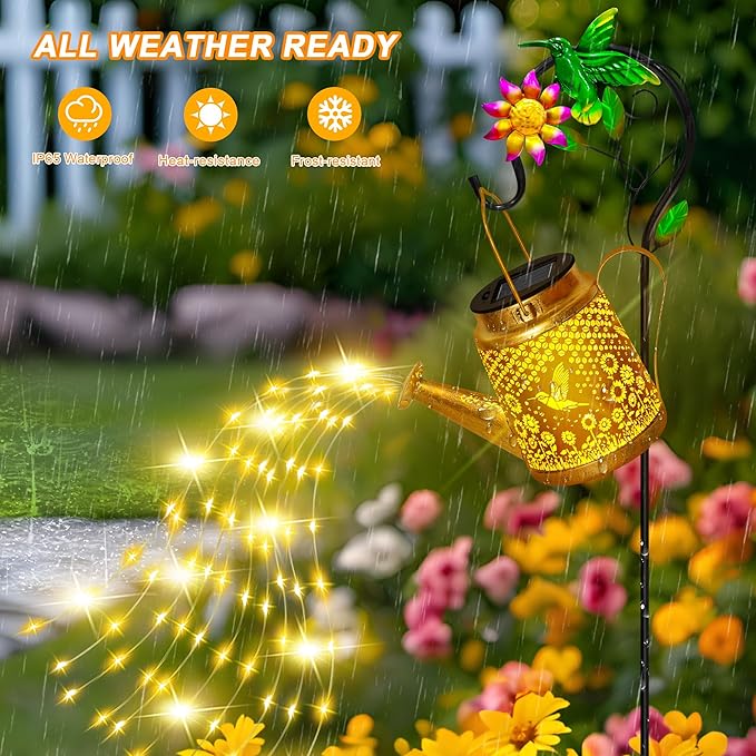 Christmas Gifts Hummingbird Solar Lanterns Garden Decor, Outdoor Waterproof - Image 4