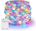 Dazzle Bright Fairy Lights Battery Operated, 20 FT 60 LED Silver Wire by DazzleBright