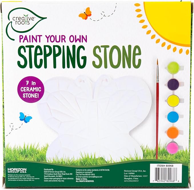 Creative Roots Mosaic Butterfly Stepping Stone Kit, Includes 7-Inch Ceramic - Image 9