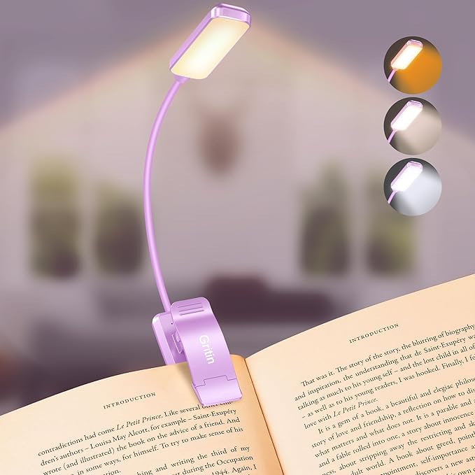 Gritin 9 LED Rechargeable Book Light by Gritin