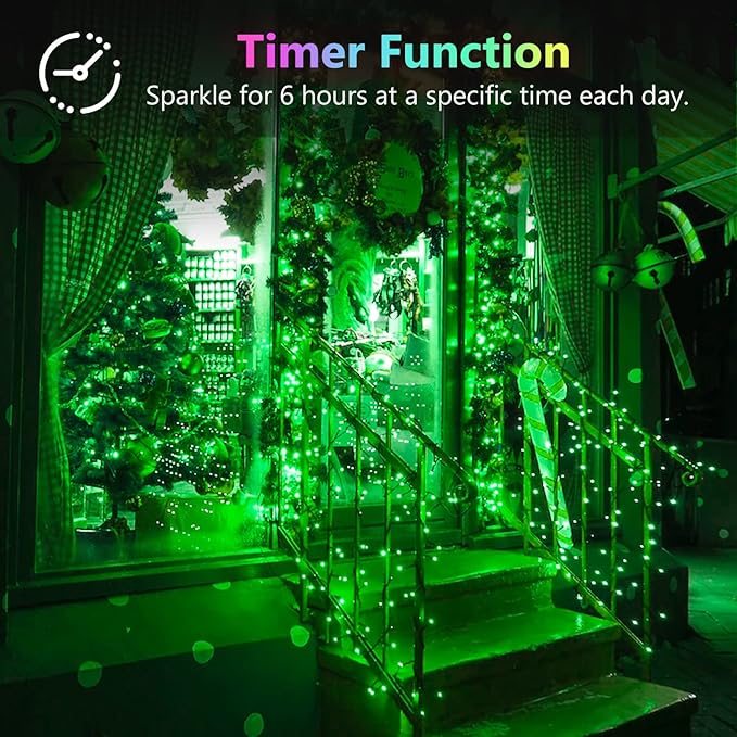 4 Pack 20FT 60LED Christmas Battery Operated Fairy Lights - Image 4