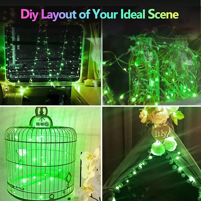 4 Pack 20FT 60LED Christmas Battery Operated Fairy Lights - Image 6