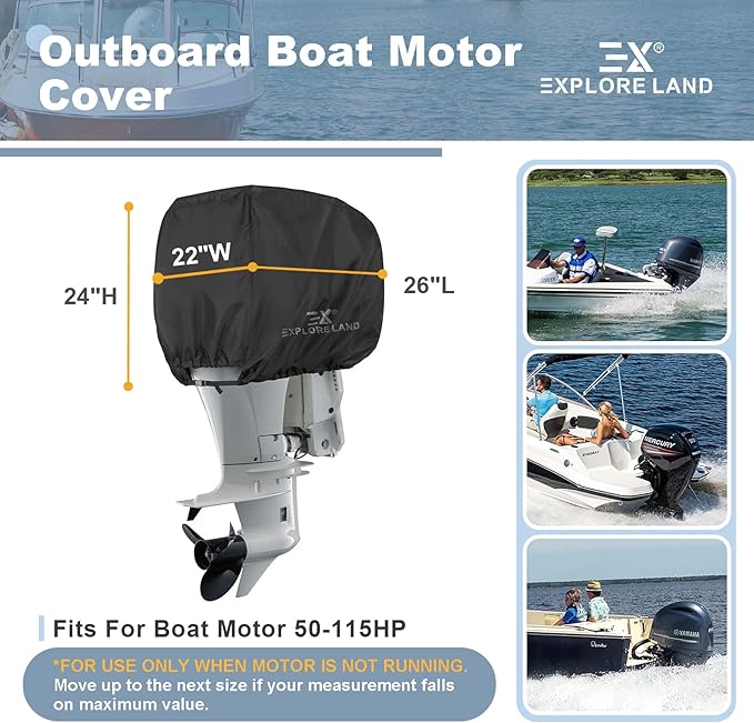 Explore Land Outboard Motor Cover - Image 4