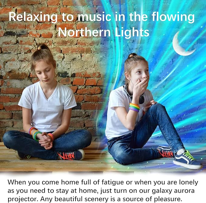 Cupohus Aurora Moon Star Projector Night Light - Image 2