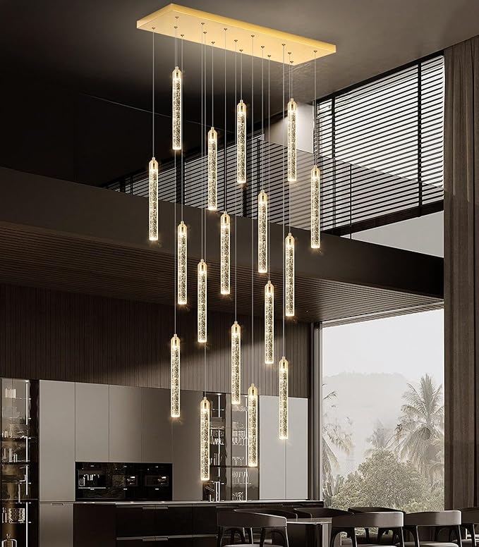 Rectangular Chandeliers 17-Lights Long Light - Image 6