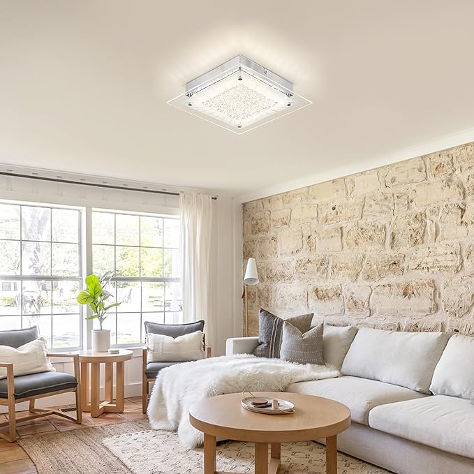 Square Flush Mount Dimmable Light Fixtures - 11IN Kitchen - Image 9