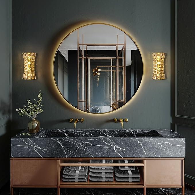Crystal Wall Sconces, Modern Wall Light Fixtures - Image 2