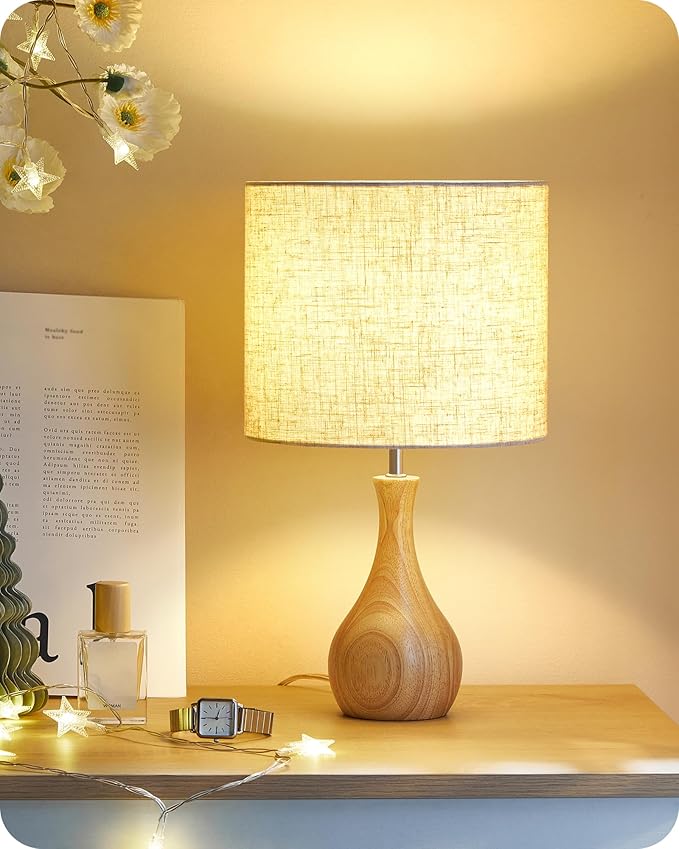 Small Table Lamp, Wood Desk Lamp by GOEBLESON