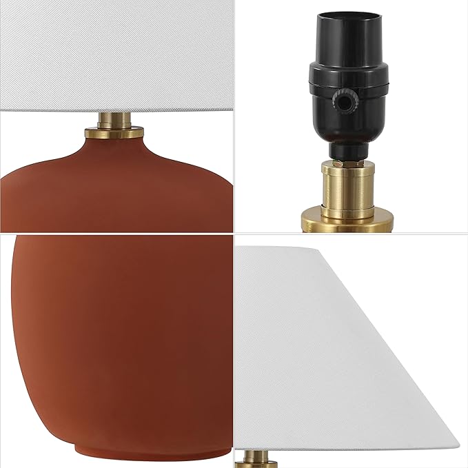 JONATHAN Y JYL5600C-SET2 Delphi 18.25" Minimalist Scandinavian Resin/Iron LED - Image 5