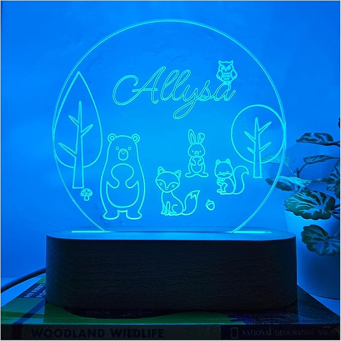 Personalized Night Light | Custom Nightlight by Handmade