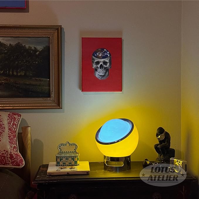 Lotus Atelier Bauhaus Lamp | Warm Retro Orange Lamp - Image 5