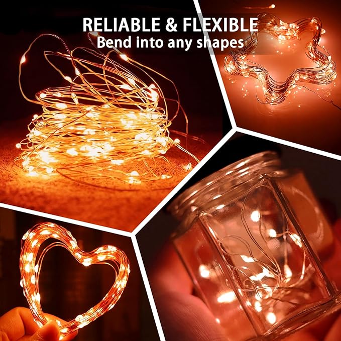 100 Pack Fairy Lights 7Ft 20 LED Twinkle String Lights Battery Operated - Image 5