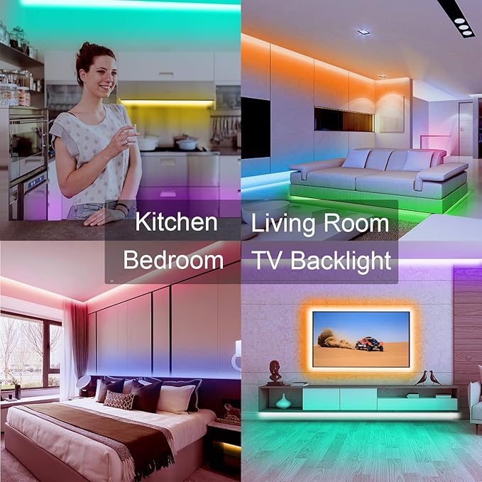 VOLIVO 65.6 FT WiFi LED Strip Lights, LED Light Strip Compatible - Image 7