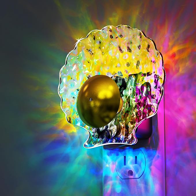 L LOHAS LED Shell Night Light, Night Lights Plug into Wall, Color Changing by LLOHASLED