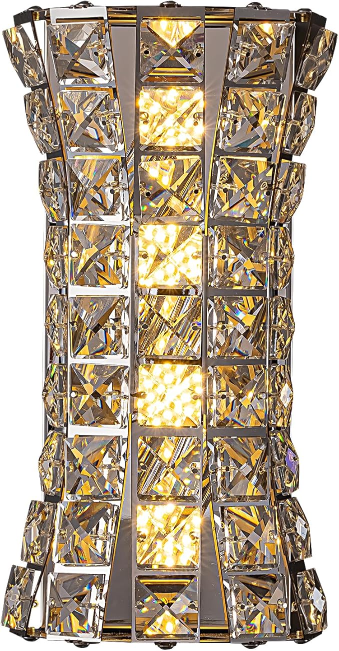 Crystal Wall Light Fixtures, Modern Chrome Wall Lamp - Image 7