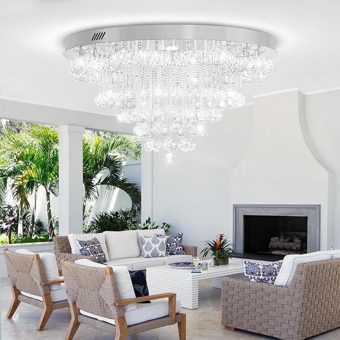 W32inches Modern Crystal Chandeliers - Image 2
