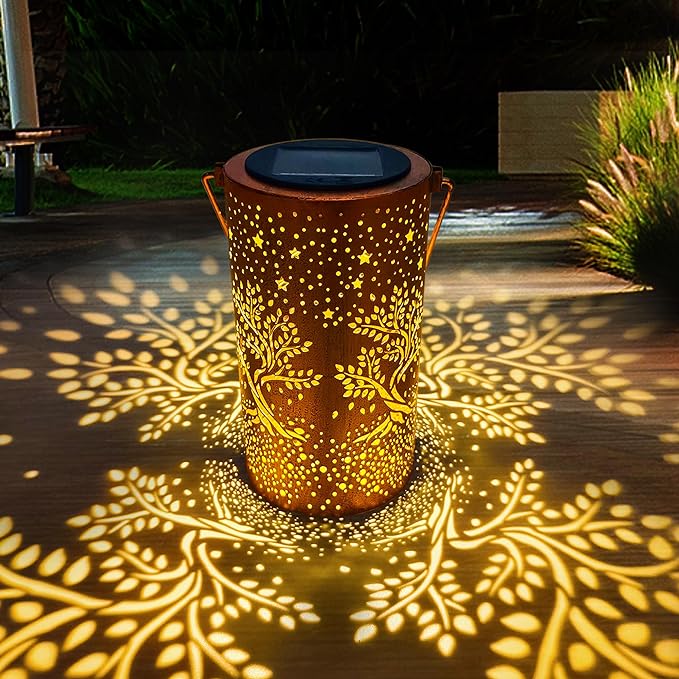 Tree of Life Solar Lanterns Outdoor Waterproof, Birthday Gifts by ANYTALK