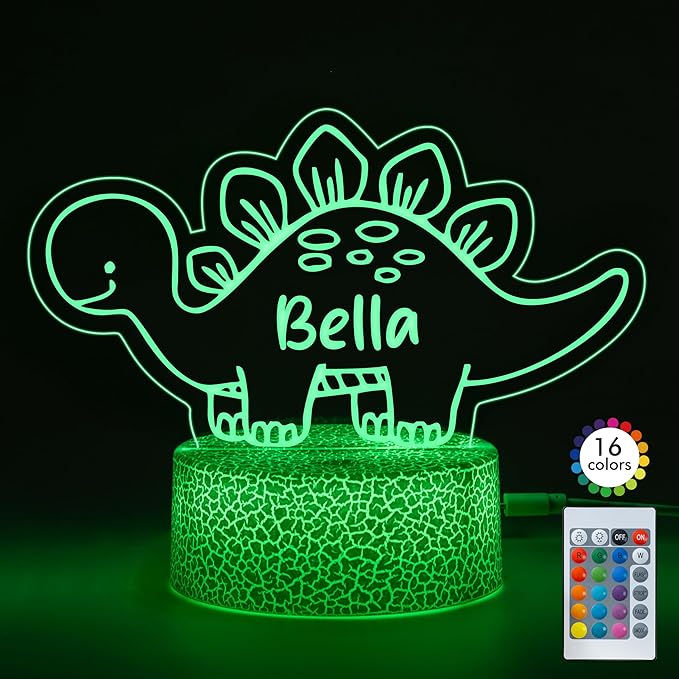 Personalized Baby Gifts Dinosaur Night Light by Unknown