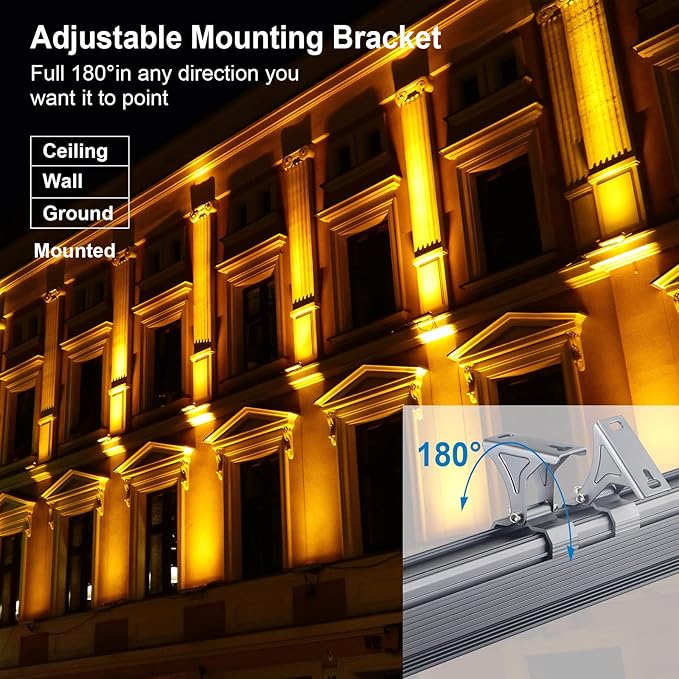 WLED Wall Washer Light 36W 3000K Warm White – 4500LM 40″ Linear LED Light Bar - Image 6