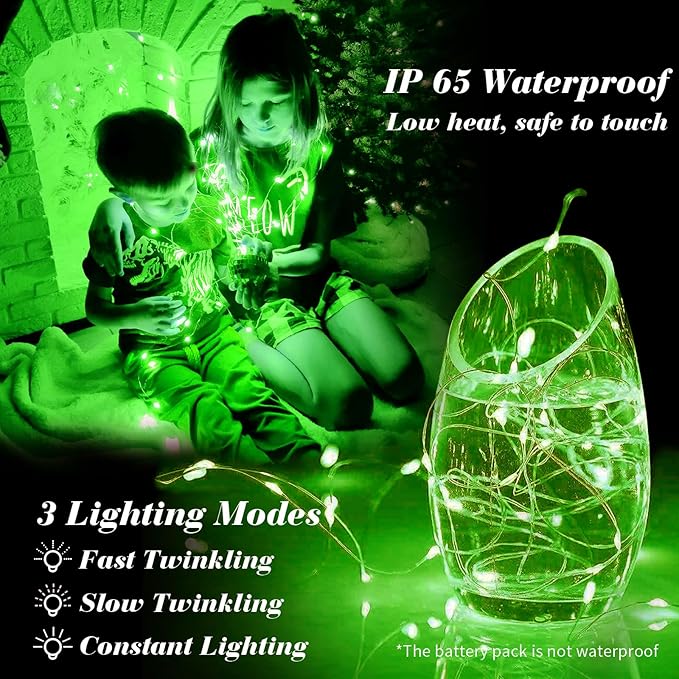 ZGWJ 8 Pack Fairy Lights Battery Operated, 7ft 20 Mini LED Fairy String Lights - Image 3