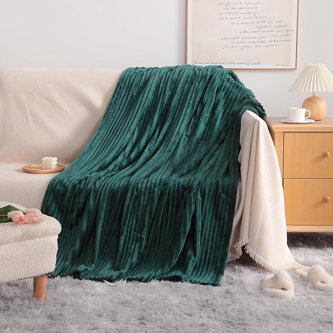 NTBAY Plush Flannel Twin Bed Blanket, 60X80 Inches Soft and Warm Lightweight - Image 5